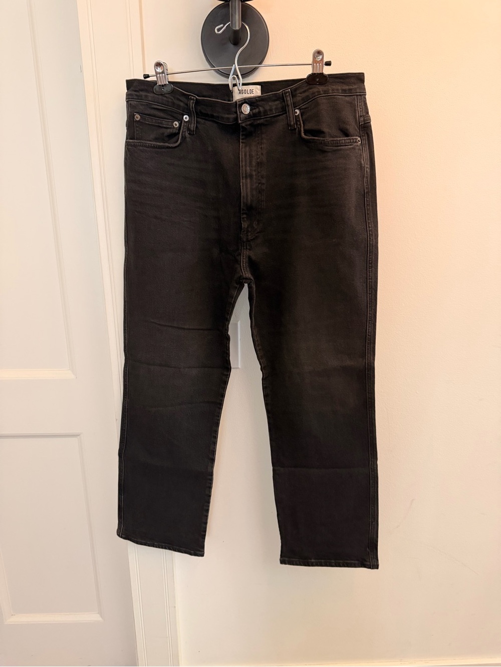 Agolde Straight Jeans in Black
